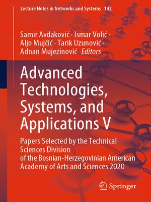 cover image of Advanced Technologies, Systems, and Applications V